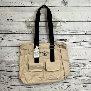 Walt Disney World Canvas Tote Bag 18"/16" new with tags vacation shoulder bag